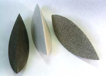 3 cast concrete forms
