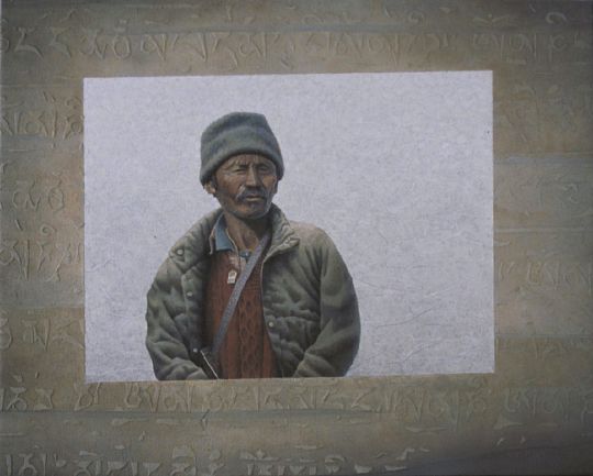 Ladakh, Tibetan Ponyman, oil on canvas