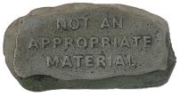 "not appropriate" pin, concrete